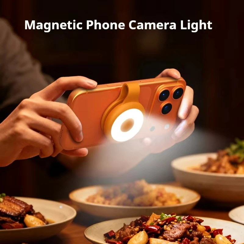 Magnetic Selfie Ring Light Smartphone Magnetic Fill Light Portable Mini Pocket Selfie Light-000899