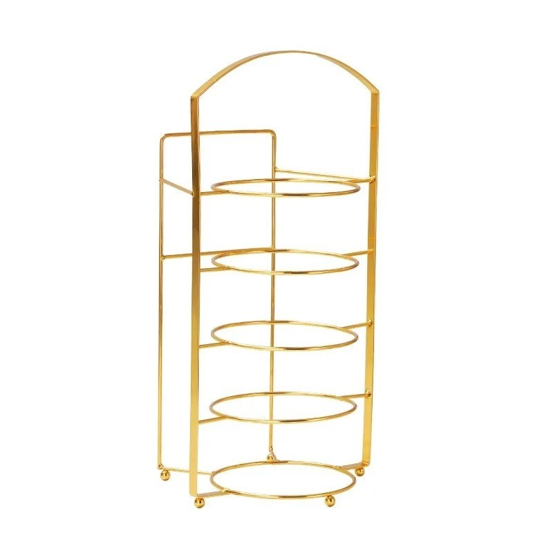 Kitchen Punch-Free 5 Layer Portable Space Saving Dish Rack-000354