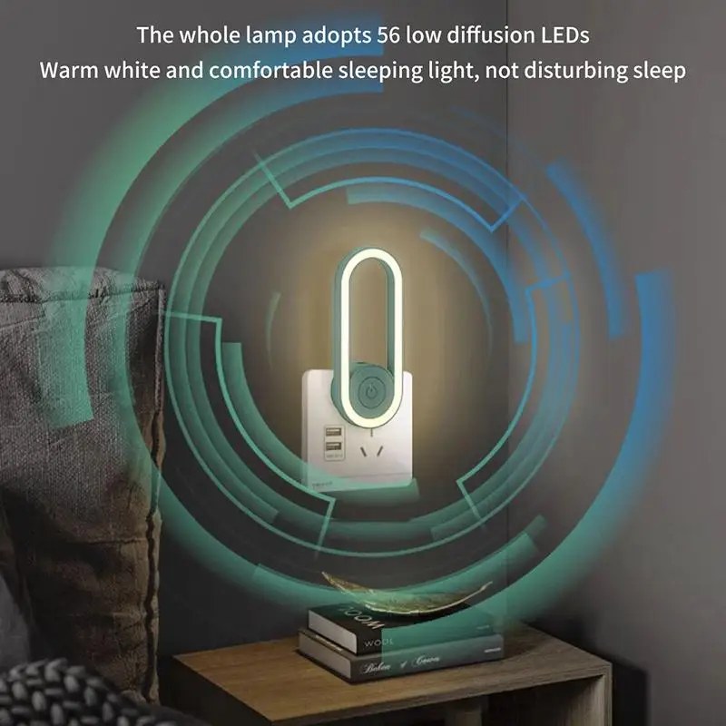 Ultrasonic Mosquito Killer Electronic Mosquito Repellent with Nightlight-000360